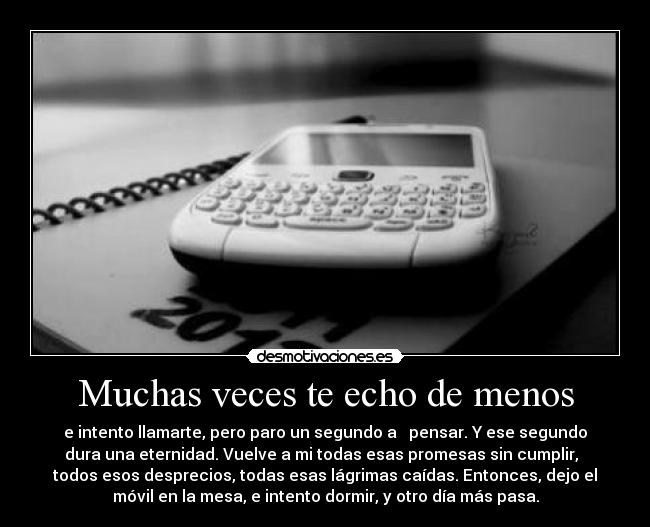 Muchas veces te echo de menos - 