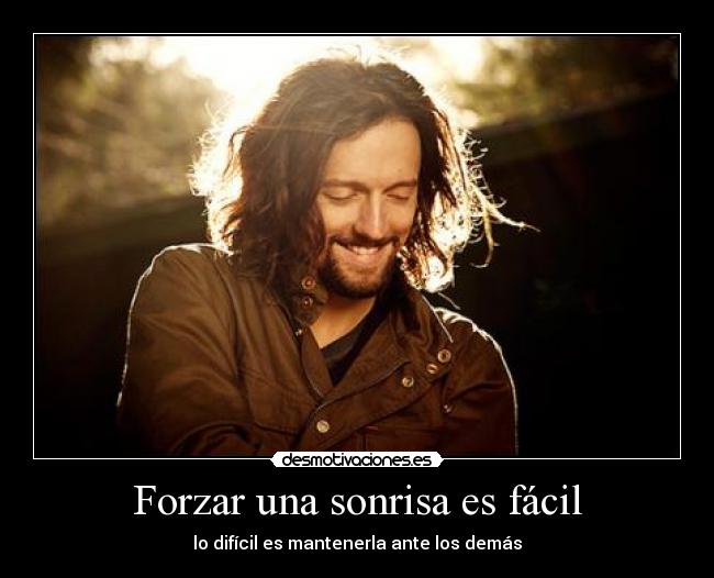 Forzar una sonrisa es fácil - lo difícil es mantenerla ante los demás