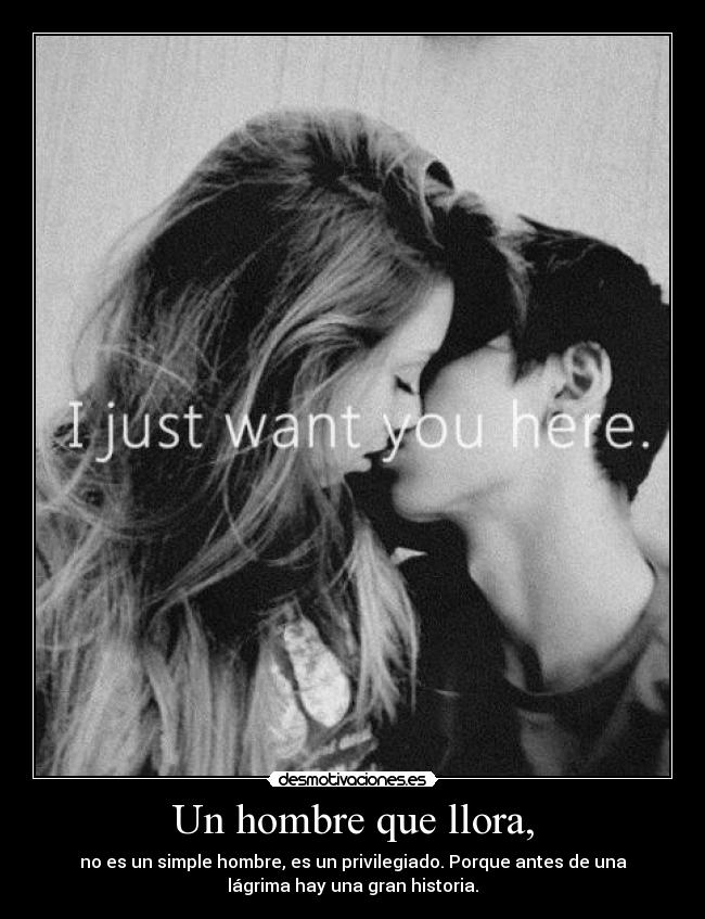 Un hombre que llora, -