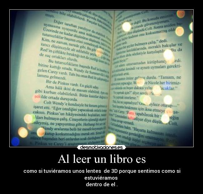 Al leer un libro es - 
