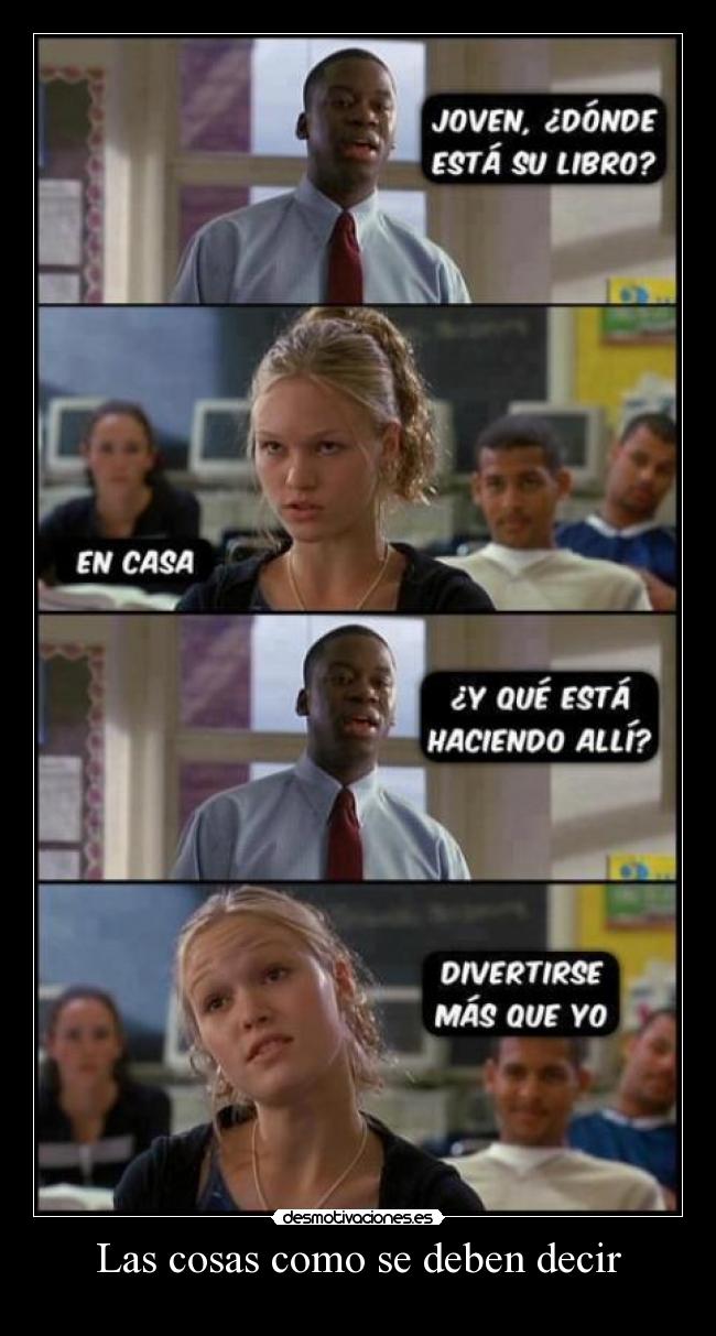 Las cosas como se deben decir - 