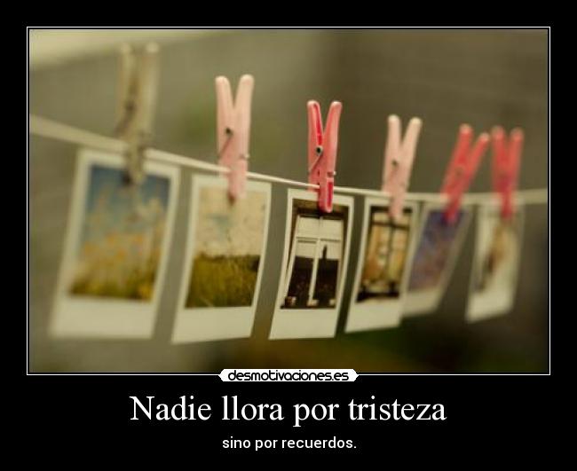 Nadie llora por tristeza - 