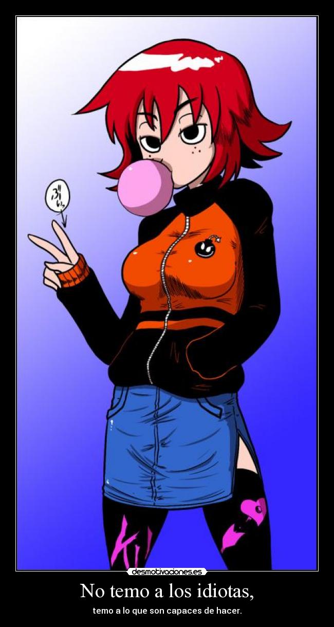 carteles harukaze raptorhunters 1291 scott pilgrim because fuck you kim pine desmotivaciones