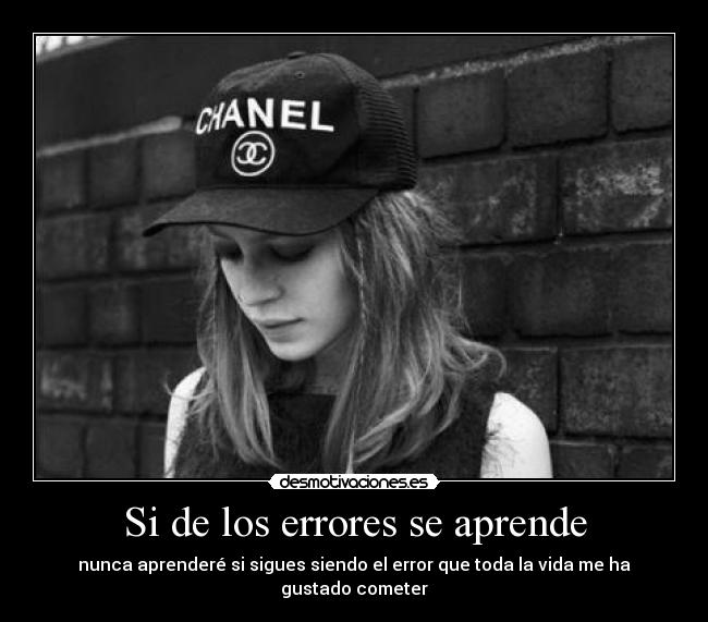 carteles los errores aprende desmotivaciones