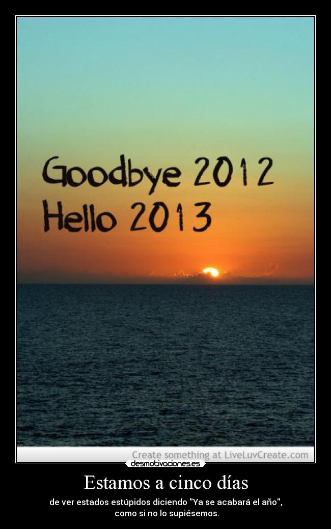 Estamos a cinco días - 