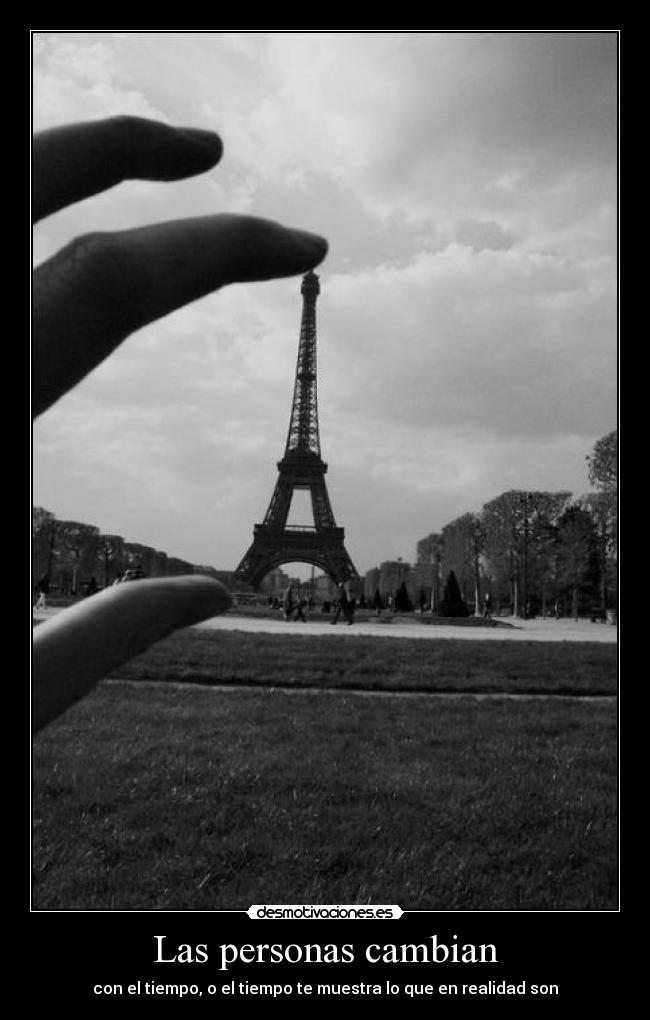 Las personas cambian -
