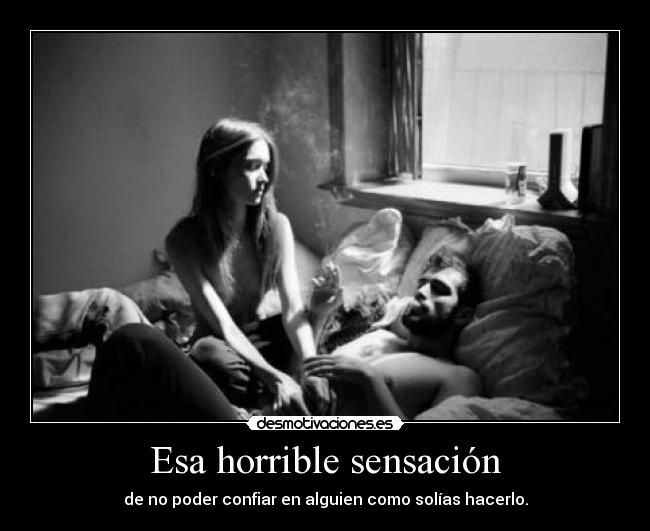 carteles pareja que tiene confianza desmotivaciones