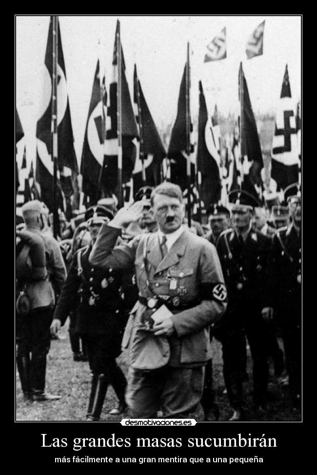 Las grandes masas sucumbirán -