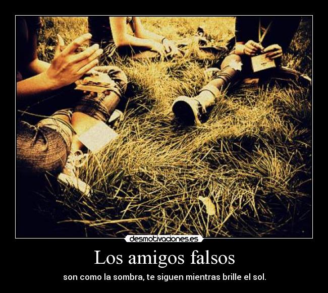 Los amigos falsos - 