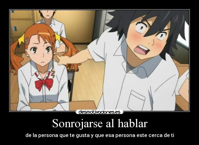 Sonrojarse al hablar -