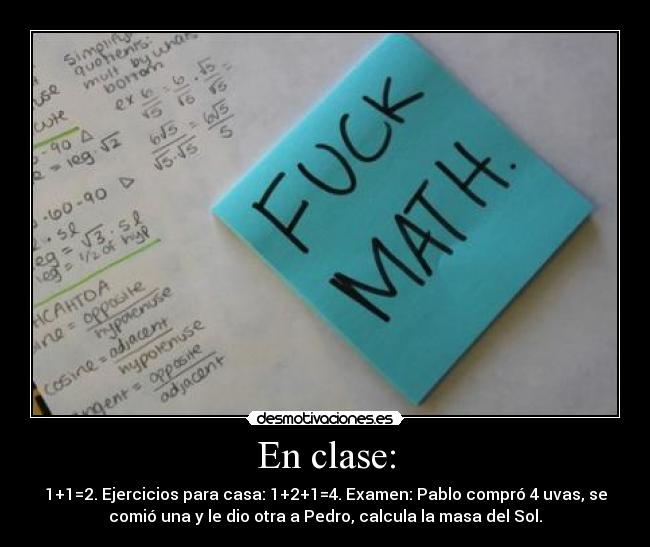 En clase: -