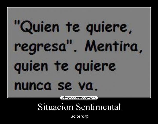 Situacion Sentimental - Soltero@