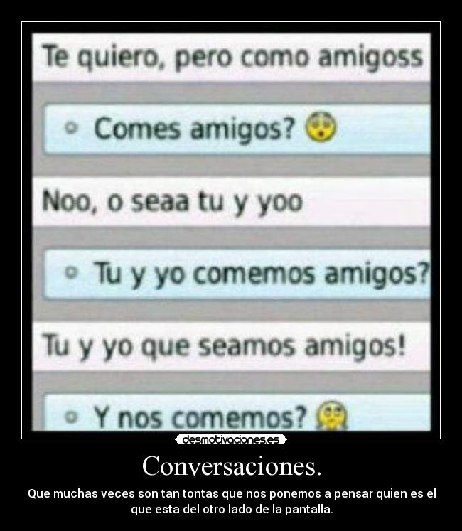 Conversaciones. - 
