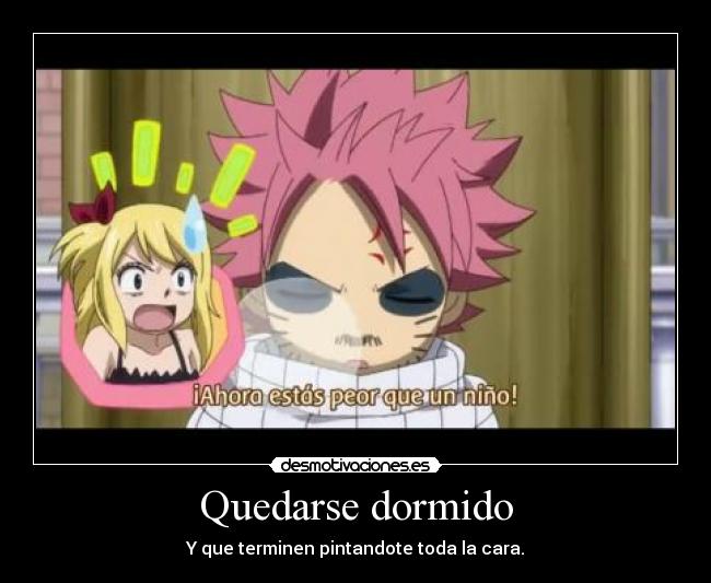 Quedarse dormido -