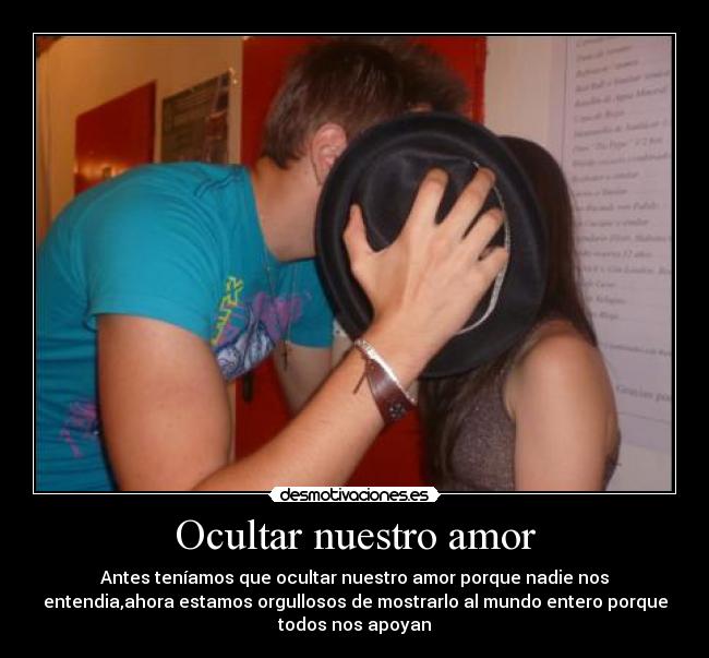 Ocultar nuestro amor -
