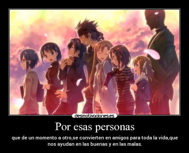 Por esas personas -