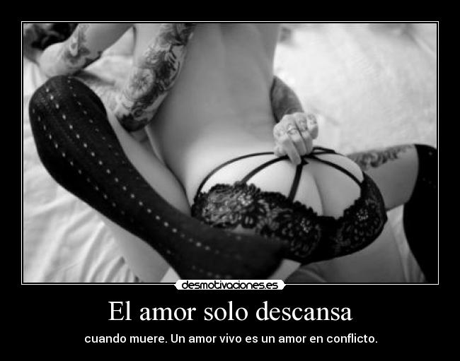 carteles amor conflictos cuerpos desmotivaciones