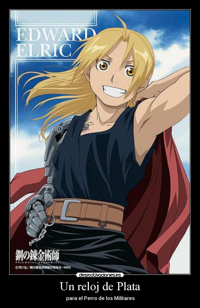 carteles fullmetal alchemist anime edward elric desmotivaciones