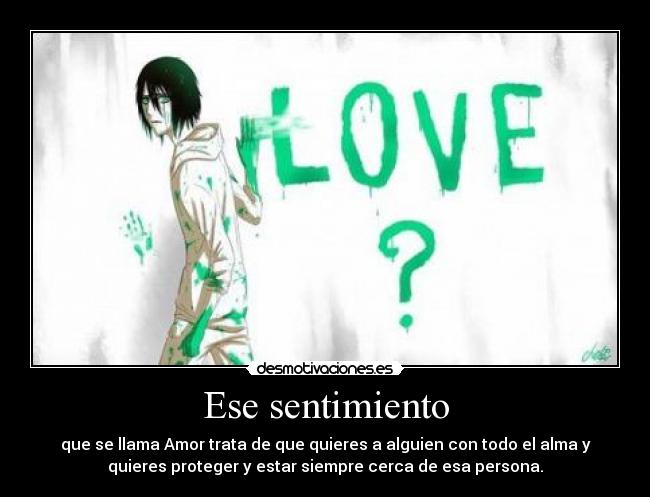 Ese sentimiento -