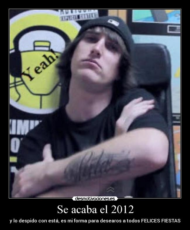 Se acaba el 2012 - y lo despido con está, es mi forma para desearos a todos FELICES FIESTAS