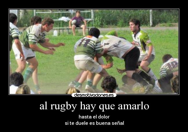 al rugby hay que amarlo -