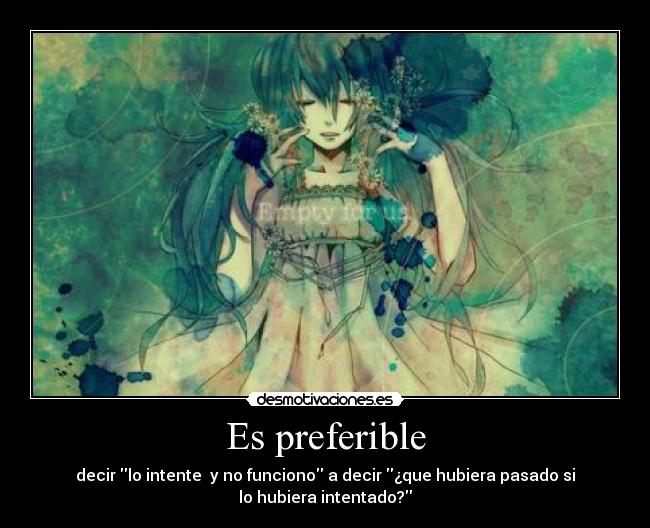carteles anime vocaloid preferible miku desmotivaciones