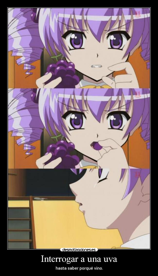 carteles anime interrogar uvas desmotivaciones