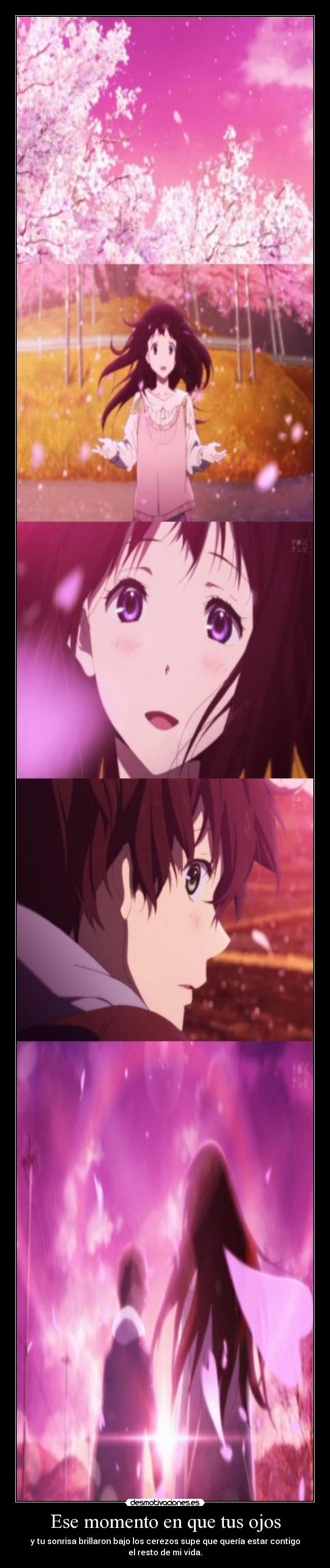 Ese momento en que tus ojos -