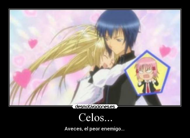 carteles celos shugo chara desmotivaciones