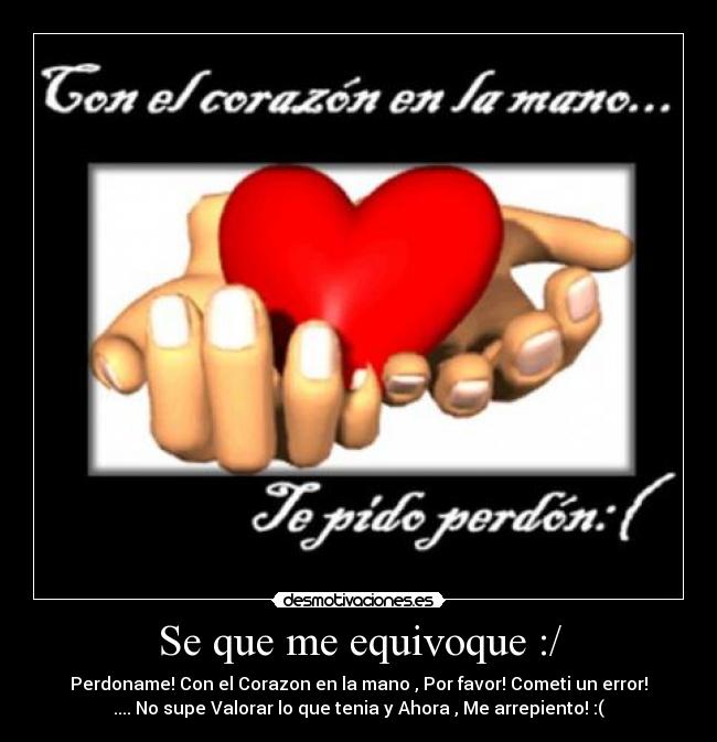 Se que me equivoque :/ - 