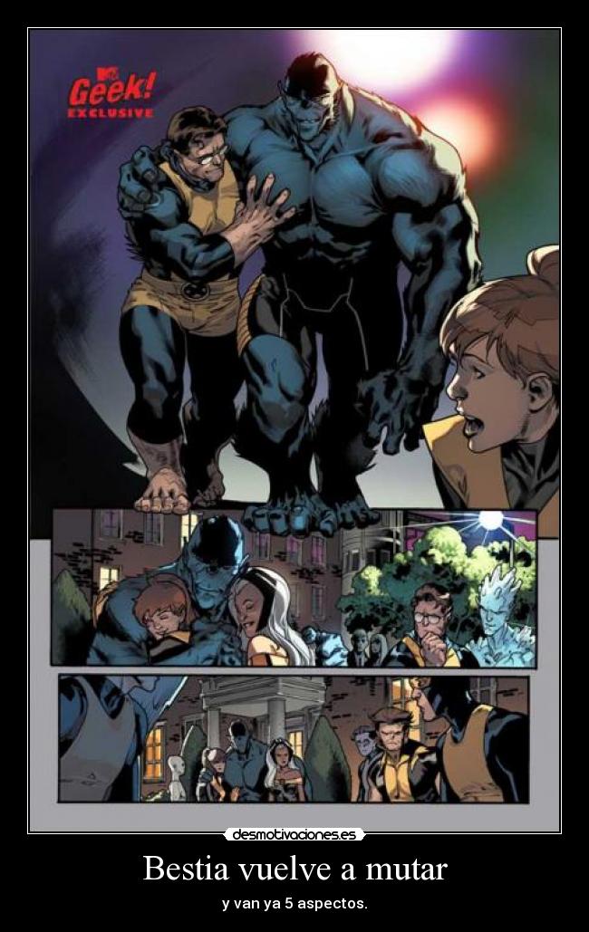 Bestia vuelve a mutar - y van ya 5 aspectos.