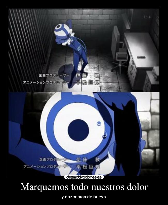 Marquemos todo nuestros dolor - y nazcamos de nuevo.