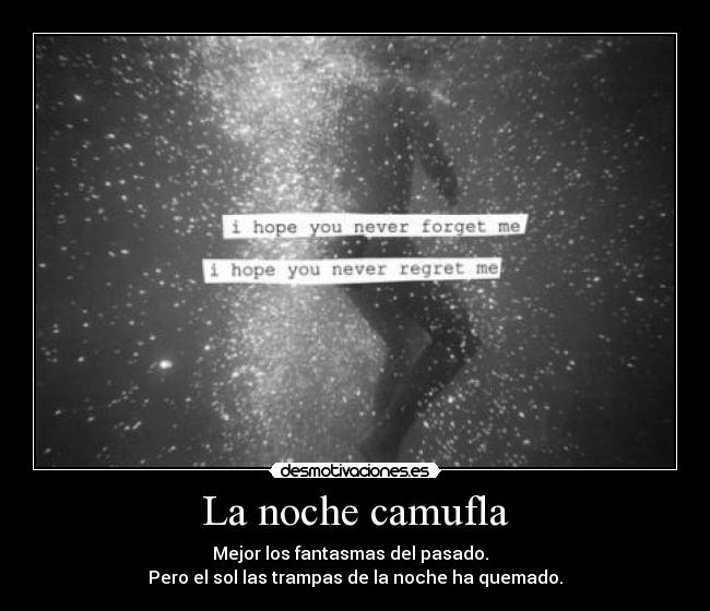 La noche camufla -