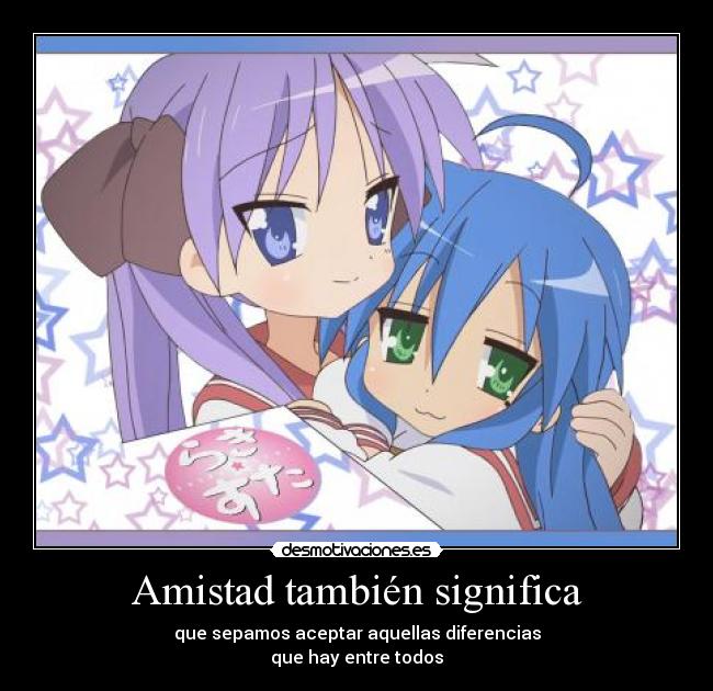 Amistad también significa - 