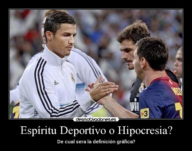 carteles cristiano ronaldo saluda messi con una cara amista impresionante desmotivaciones