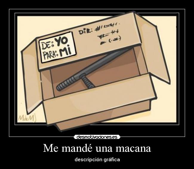 Me mandé una macana - descripción gráfica