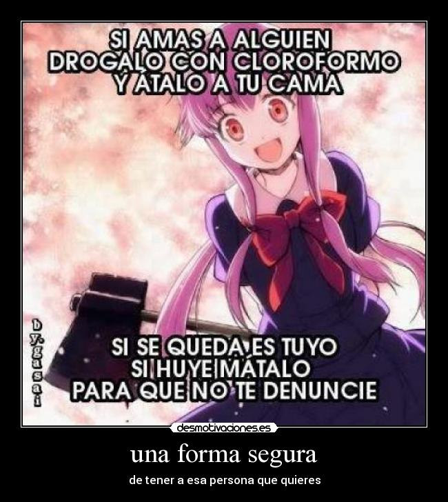 carteles yuno mirai nikki desmotivaciones