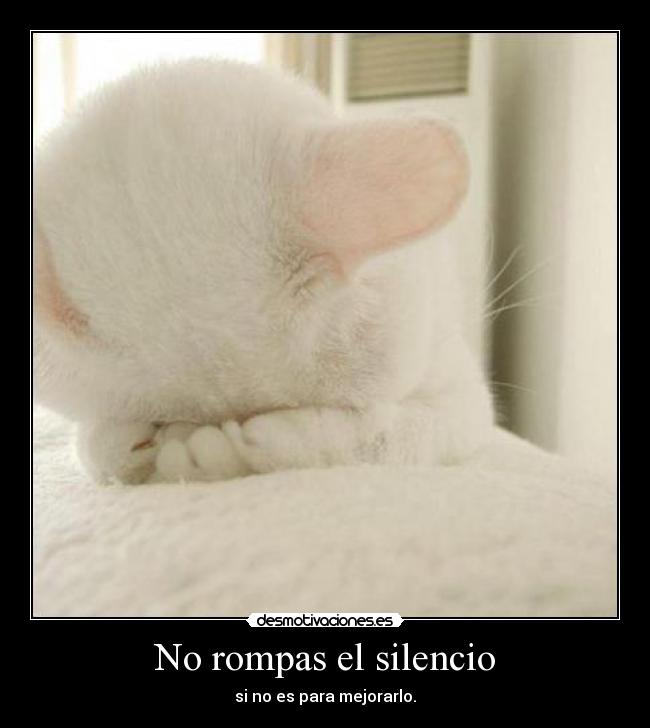No rompas el silencio - 