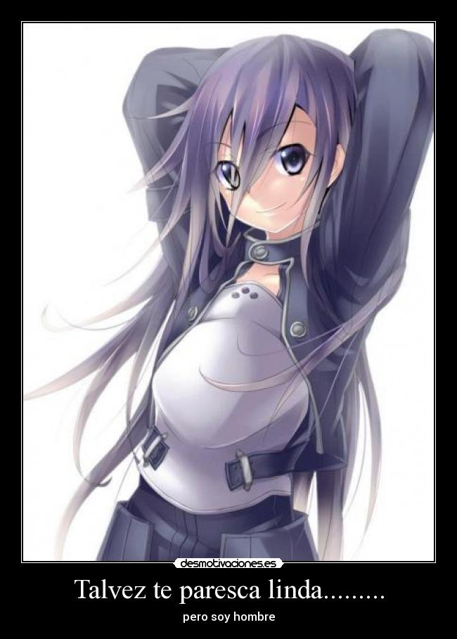 carteles kirito ggo linda pero hombre desmotivaciones