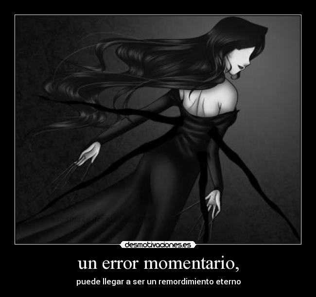 un error momentario, - 