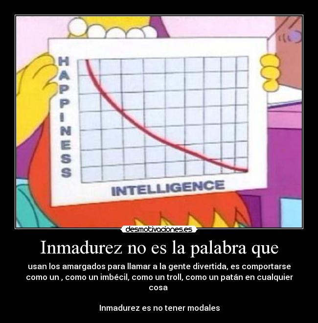 carteles inmadurez modales desmotivaciones