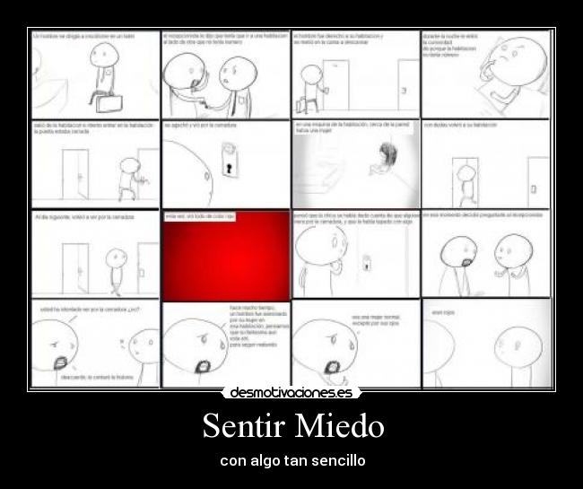 Sentir Miedo - con algo tan sencillo