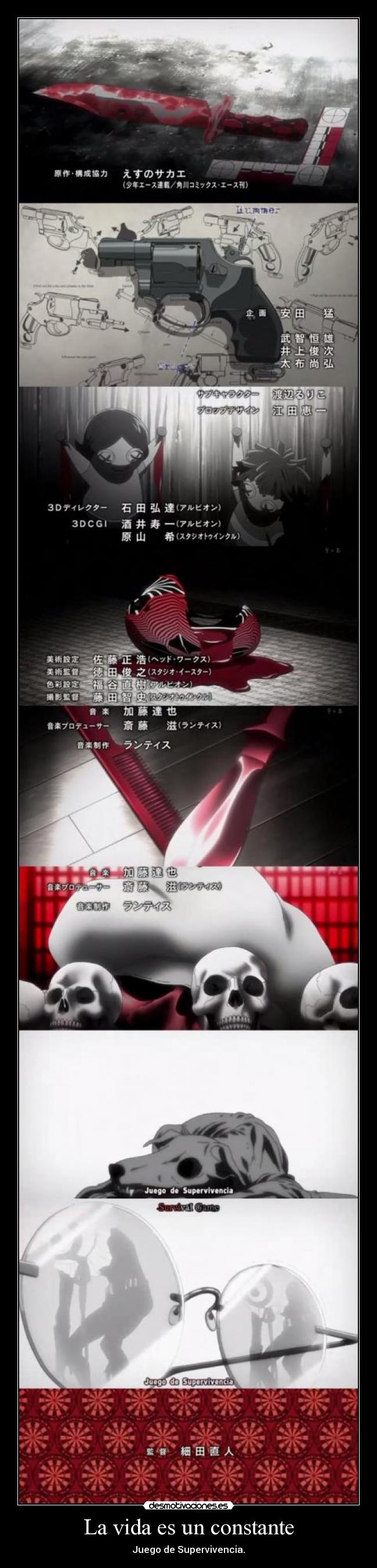 La vida es un constante - Juego de Supervivencia.