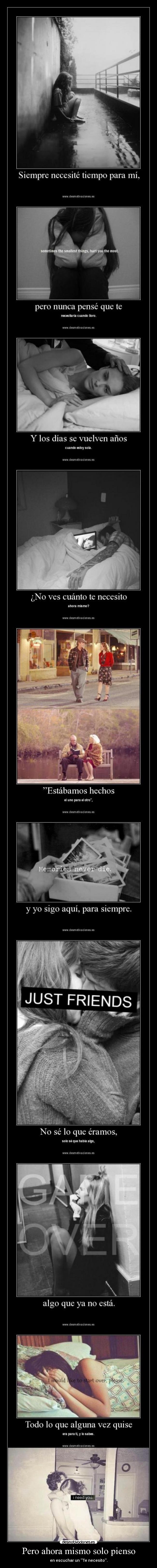 Pero ahora mismo solo pienso -