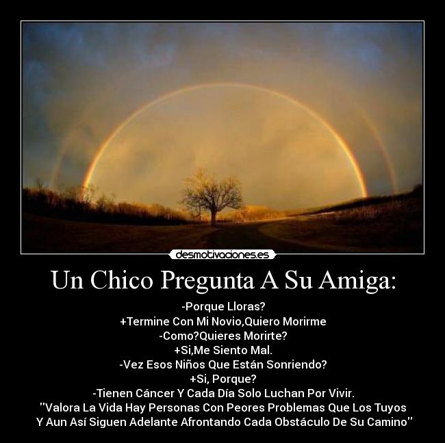 carteles chico pregunta amiga desmotivaciones