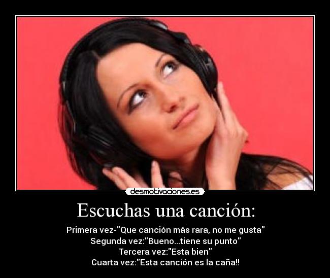 Escuchas una canción: - 