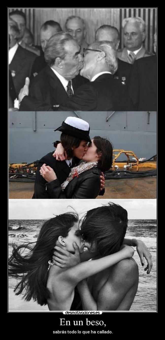 En un beso, - 