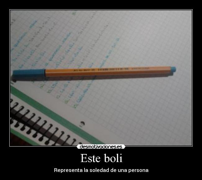 Este boli - Representa la soledad de una persona