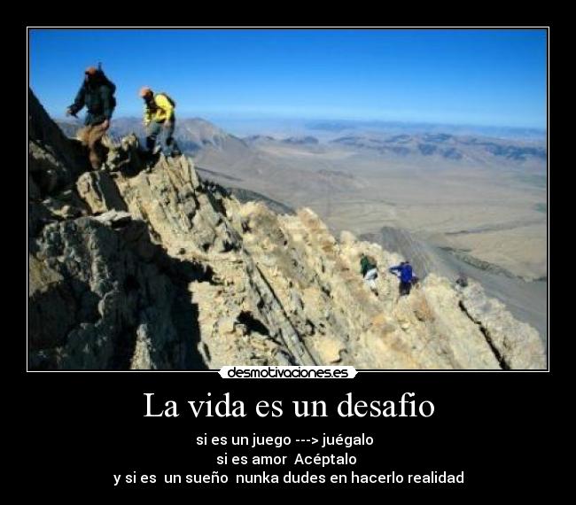 La vida es un desafio - 