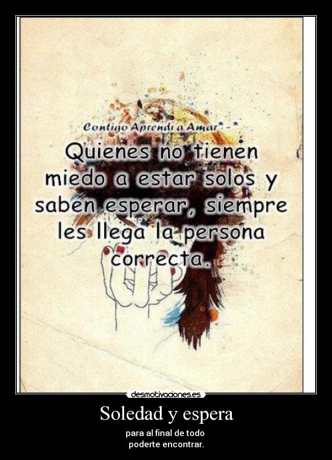 Soledad y espera -